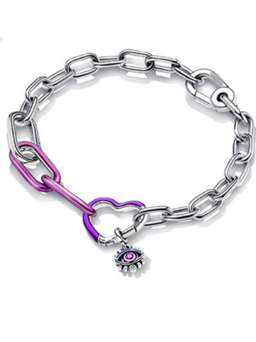 PANDORA Oval link Pandora Bracelet Silver Gold Rose